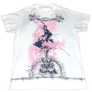 Givenchy All Over Print Skulls Grunge T-shirt XL